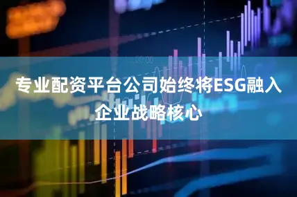 专业配资平台公司始终将ESG融入企业战略核心