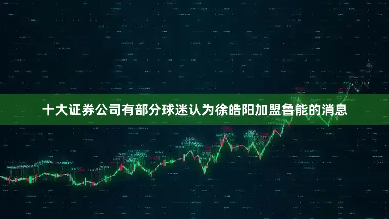 十大证券公司有部分球迷认为徐皓阳加盟鲁能的消息